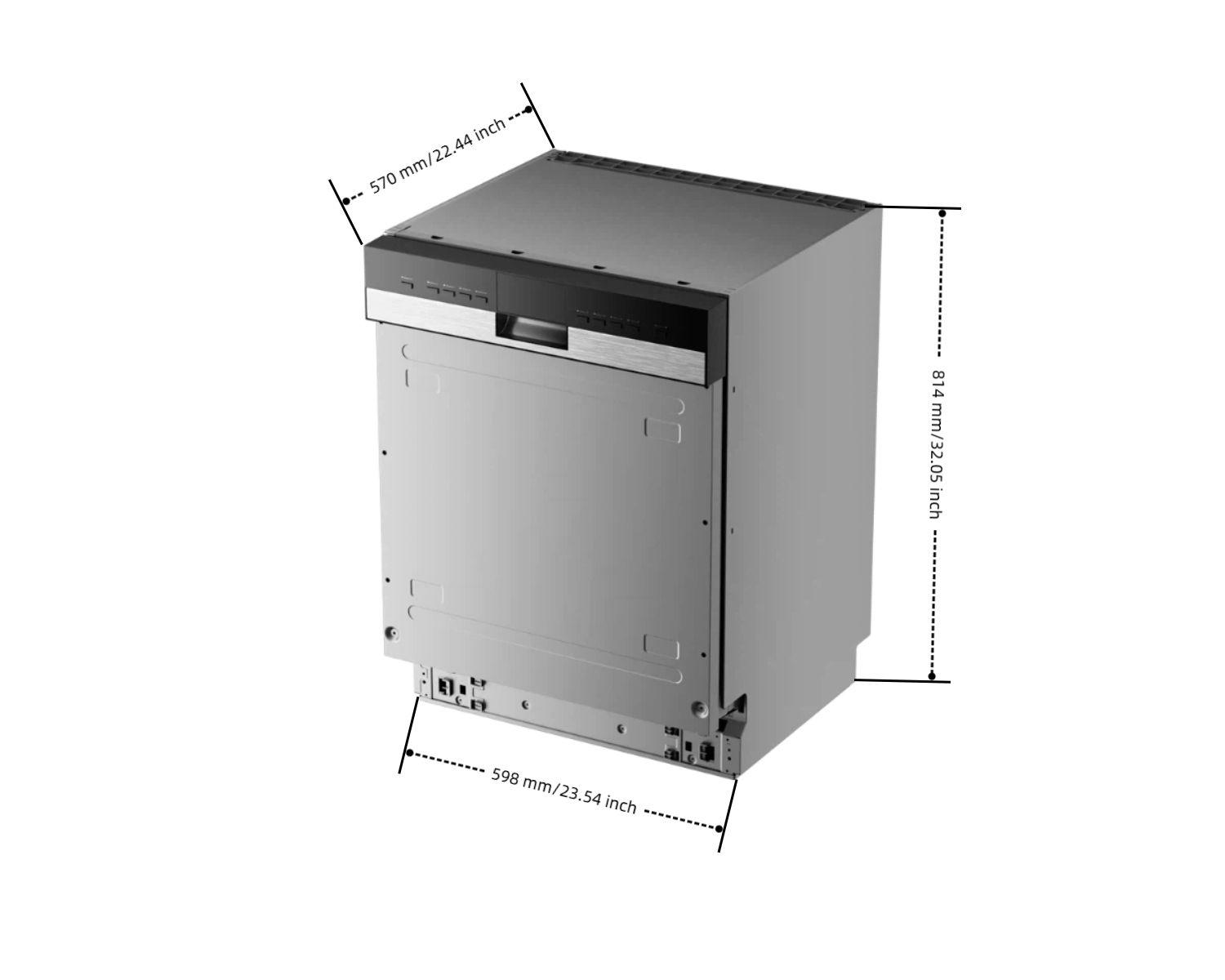 DW12B1-01 60cm Semi-Integrated Dishwasher